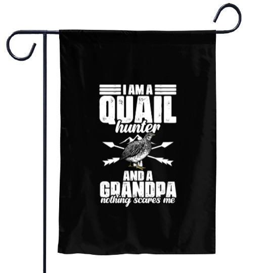 Funny Quail Hunting Hobby For Bobwhite Quail Garden Flags