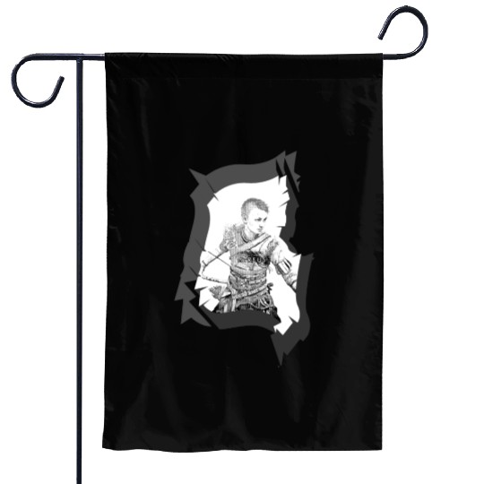 Son kratos,god of war. PS 4 Garden Flags