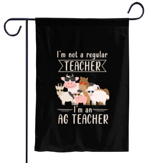 AG Teacher Funny Agriculture Animal Lover Garden Flags