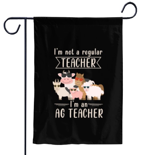 AG Teacher Funny Agriculture Animal Lover Garden Flags