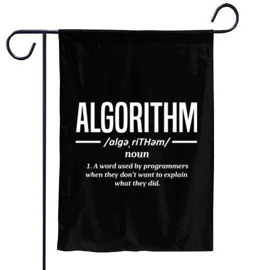 Algorithm Programmer, Coding, Coder Garden Flags