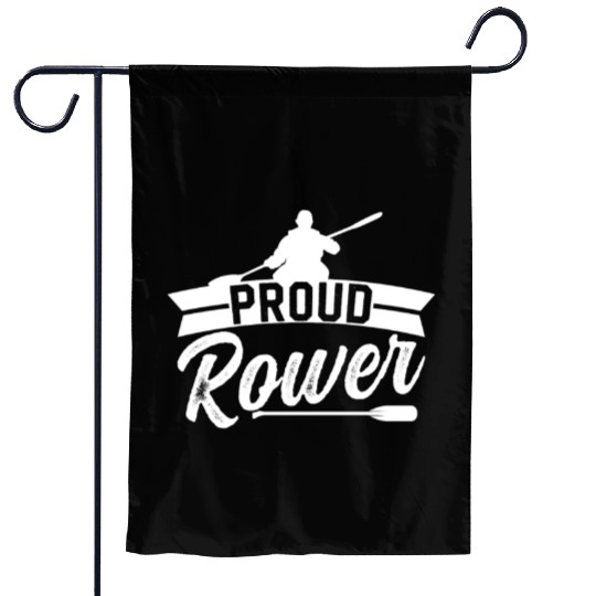 Proud Rower Row Crew Rowing Sports Garden Flags