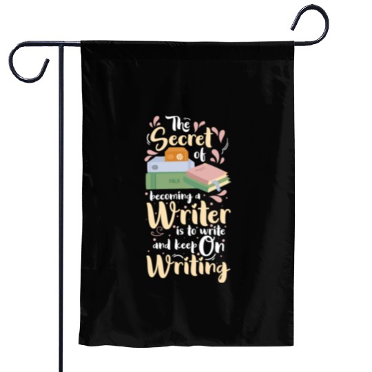 Writer Journalist Author Garden Flags