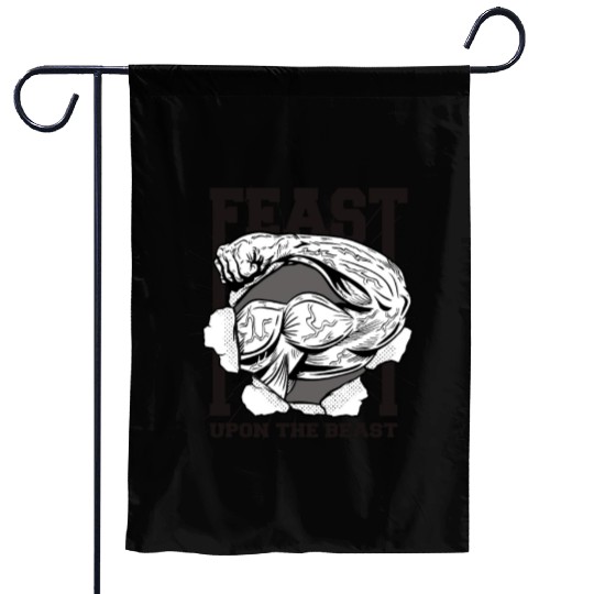 Feast Upon The Beast Garden Flags