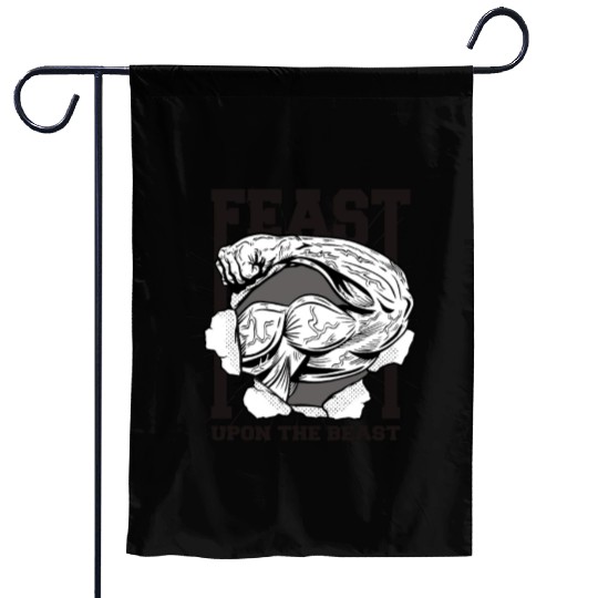 Feast Upon The Beast Garden Flags