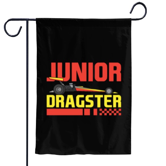 Junior Dragster Drag Racing Future Drag Racer Kids Garden Flags