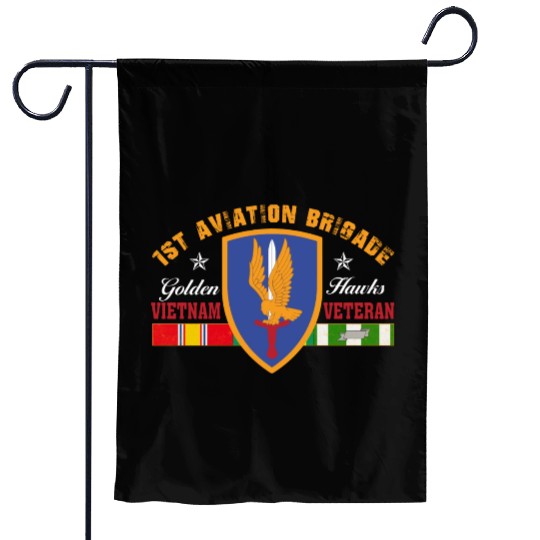 1st Aviation Brigade Vietnam Veteran Golden Hawks Garden Flags