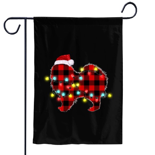 Pomeranian Christmas Dog Lover Pajamas Garden Flags