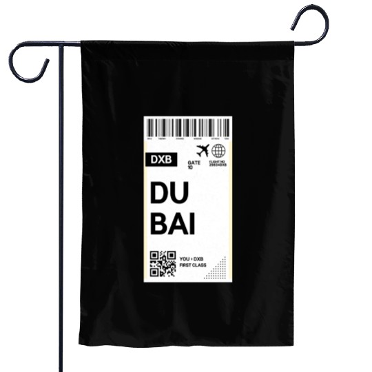 Destination Dubai Airport Travel pass Garden Flags