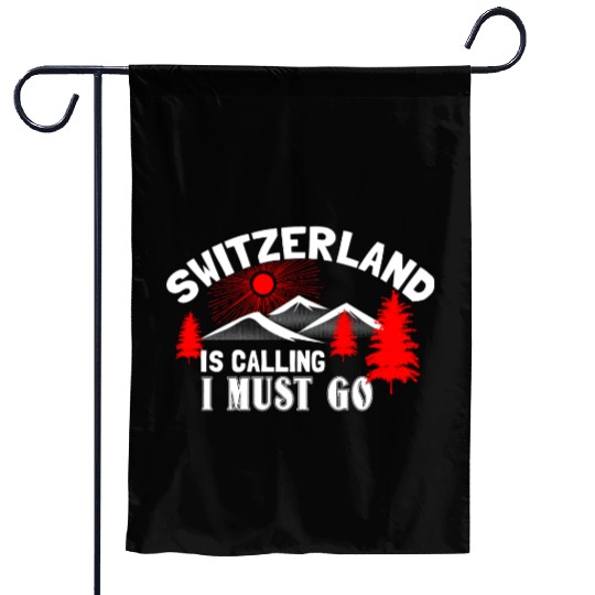 Switzerland Alps Origin Gift Idea Garden Flags