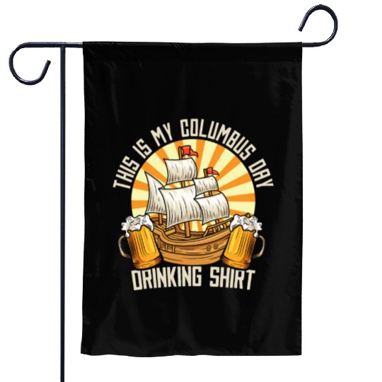 Columbus Day 1492 Garden Flags