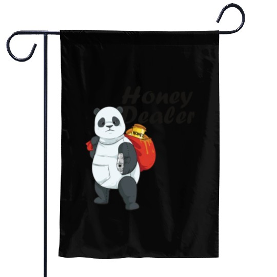 Honey Dealer Farmer Beekeeper Bees Panda Garden Flags