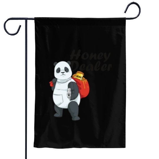 Honey Dealer Farmer Beekeeper Bees Panda Garden Flags