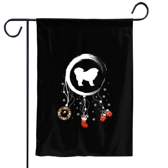dog dreamcatcher Christmas Tibetan Mastiff Garden Flags