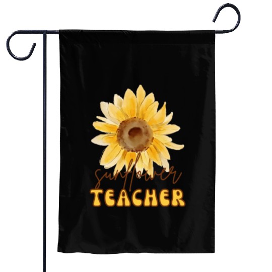 Sunflower Teacher Garden Flags