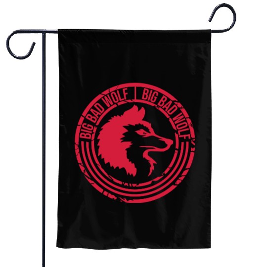 big bad wolf quote Garden Flags