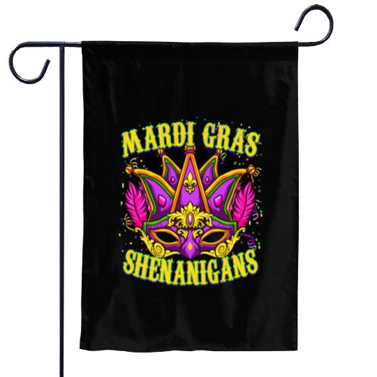 Funny Mardi Gras - Mardi Gras Shenanigans Garden Flags