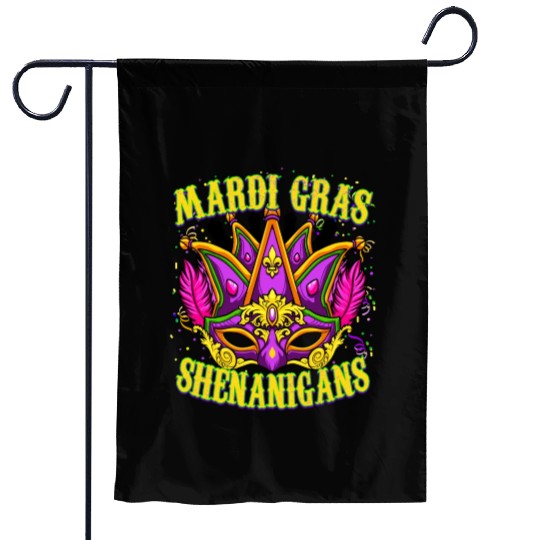 Funny Mardi Gras - Mardi Gras Shenanigans Garden Flags