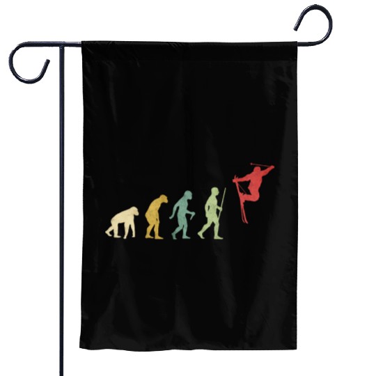 Skiing Extreme Freestyle Evolution Garden Flags