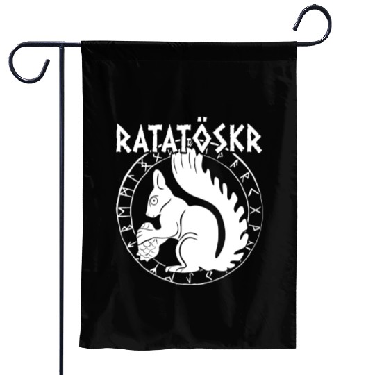 Ratatoskr Norse Squirrel Viking Vikings Garden Flags