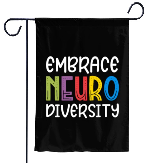Embrace Neurodiversity Garden Flags