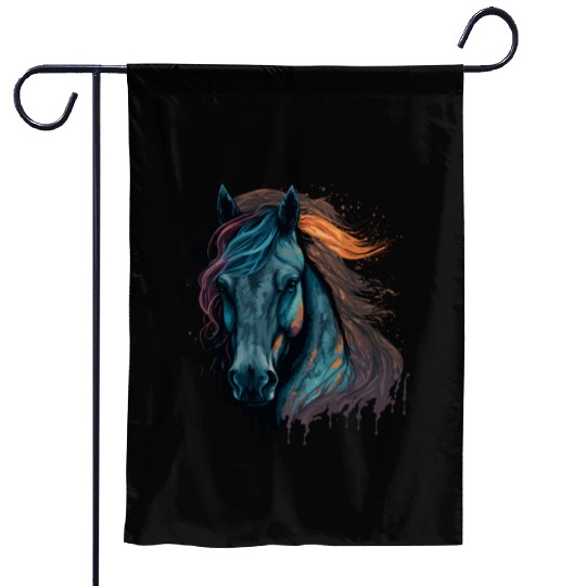 Pony Face Garden Flags