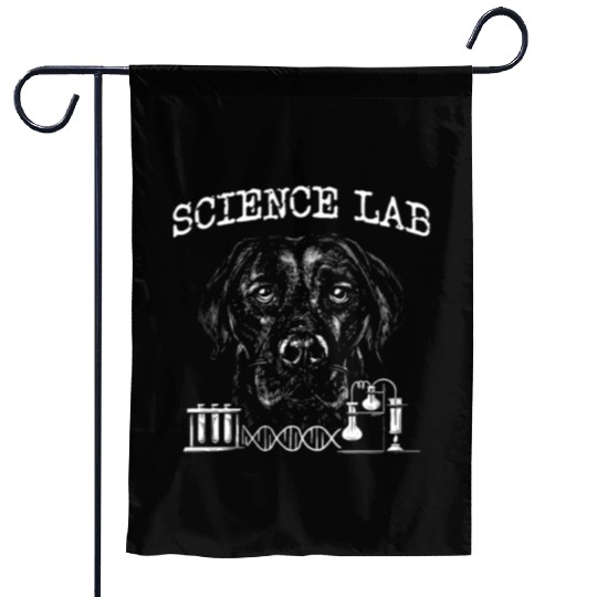 Science Lab Science Lover Biology Teacher Labrador Garden Flags