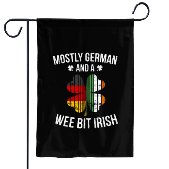 German Wee Bit Irish Germany Patrick Day Garden Flags