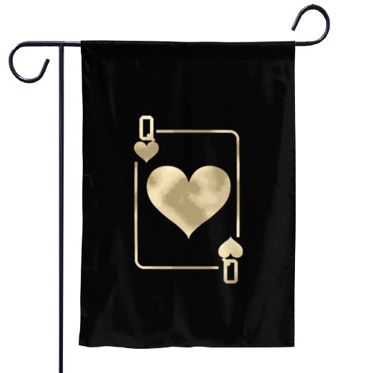 Queen Of Hearts Playing Card Halloween Garden Flags