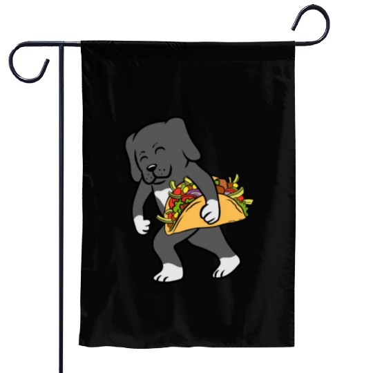 Great Dane Taco Lover Garden Flags