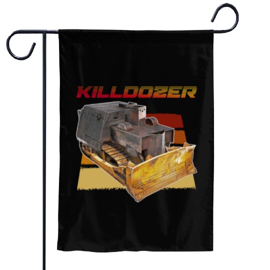 Killdozer Garden Flags