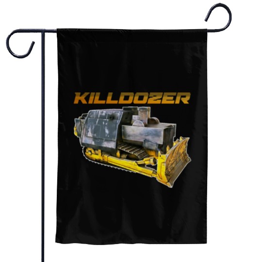 Killdozer Garden Flags