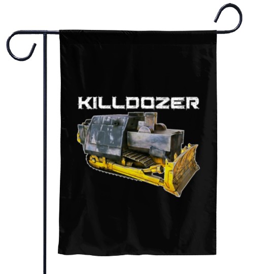 Killdozer Garden Flags