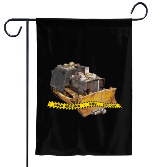 Killdozer Garden Flags