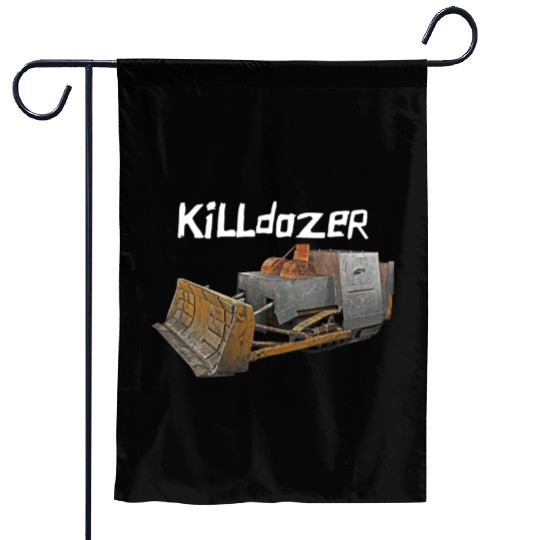 Killdozer Garden Flags