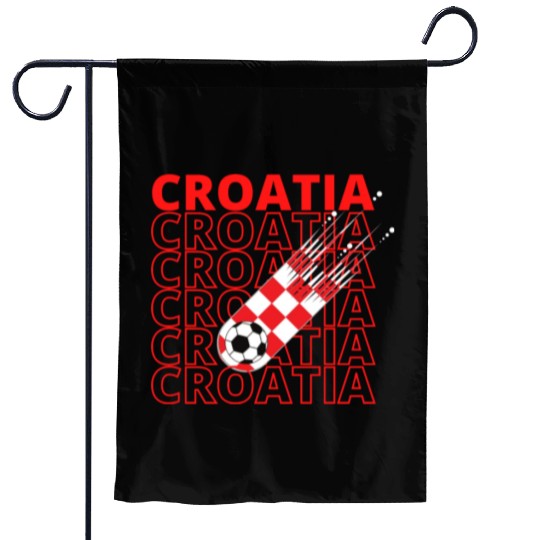 World Croatia Soccer Vintage Garden Flags