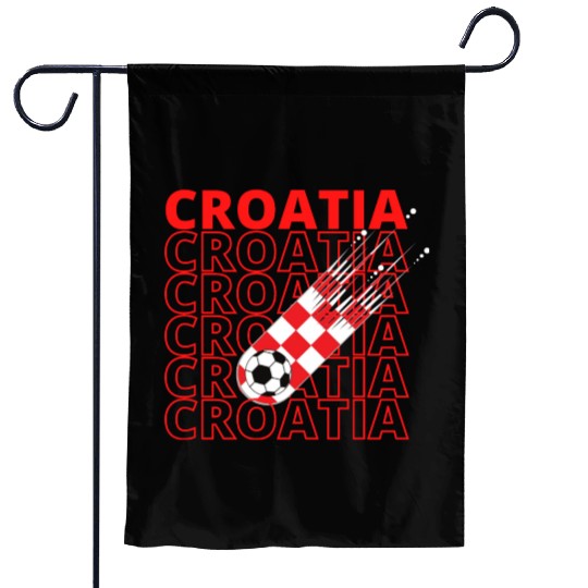 World Croatia Soccer Vintage Garden Flags