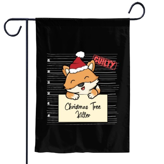 Fox christmas funny prison Garden Flags