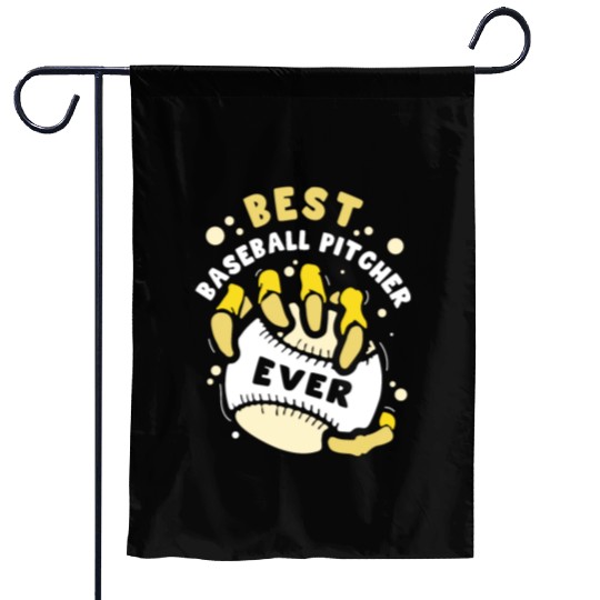 Best Baseball Pitcher Ever Hobby Player Sayings Garden Flags