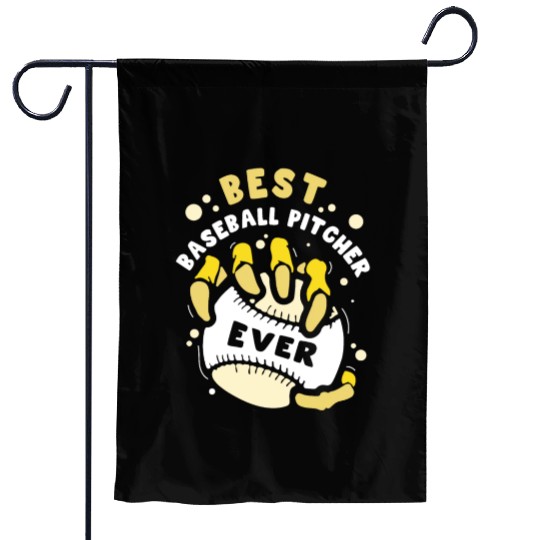 Best Baseball Pitcher Ever Hobby Player Sayings Garden Flags