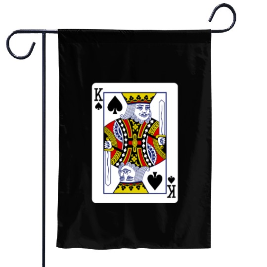 King Of Spades Playing Card Garden Flags
