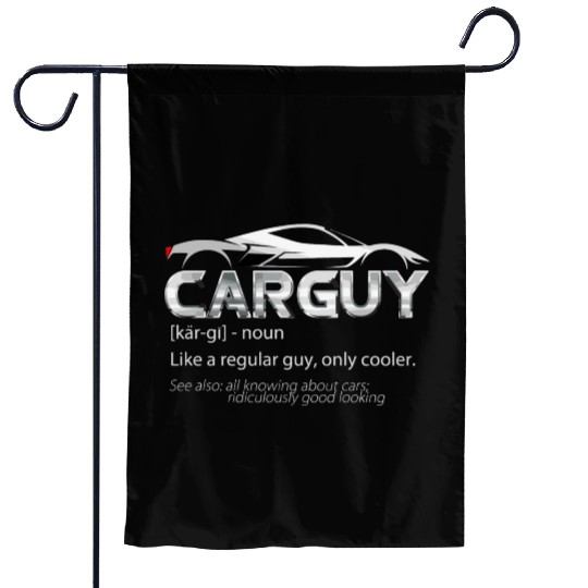 Car Guy Sport Car Lover Funny Car Mechanic Garden Flags