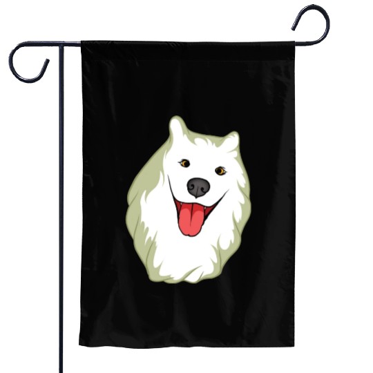 Samoyed Cute Puppy Dog Owners Pet Lover Gift Ideas Garden Flags