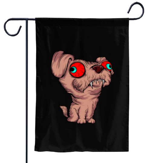 Scary Big Eyes Dog Owners Pet Lover Gift Ideas Garden Flags