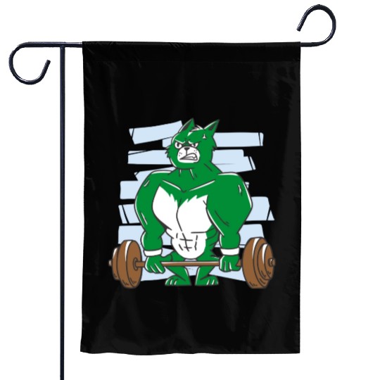 Pumping hulk. Gym Garden Flags