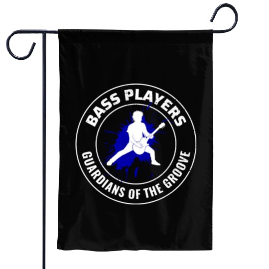 Bass Guitar Player Music Musician Bassist Funny Garden Flags