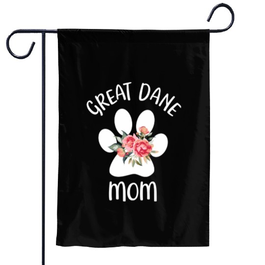 Great Dane Mom Dog Paw For Her Pet Lover Garden Flags