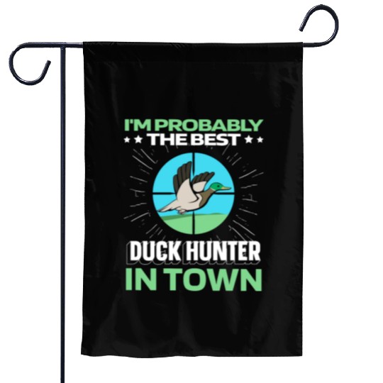 Duck Hunting Funny Garden Flags