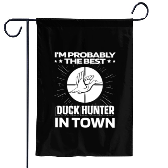 Duck Hunting Funny Garden Flags