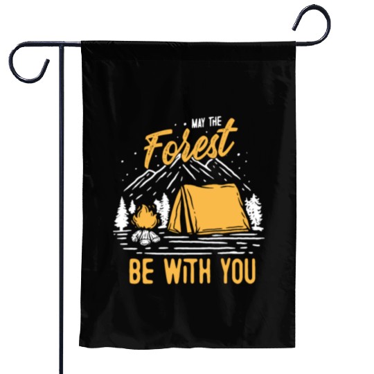 May The Forest Be With You Garden Flags